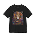 Lion of Judah tee | Colorful regal lion illustration, scripture text
