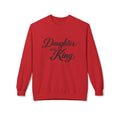 Daughter of the King Sweatshirt — Christian Faith Crewneck, "Chosen. Cherished. Equipped by Grace." Back Design