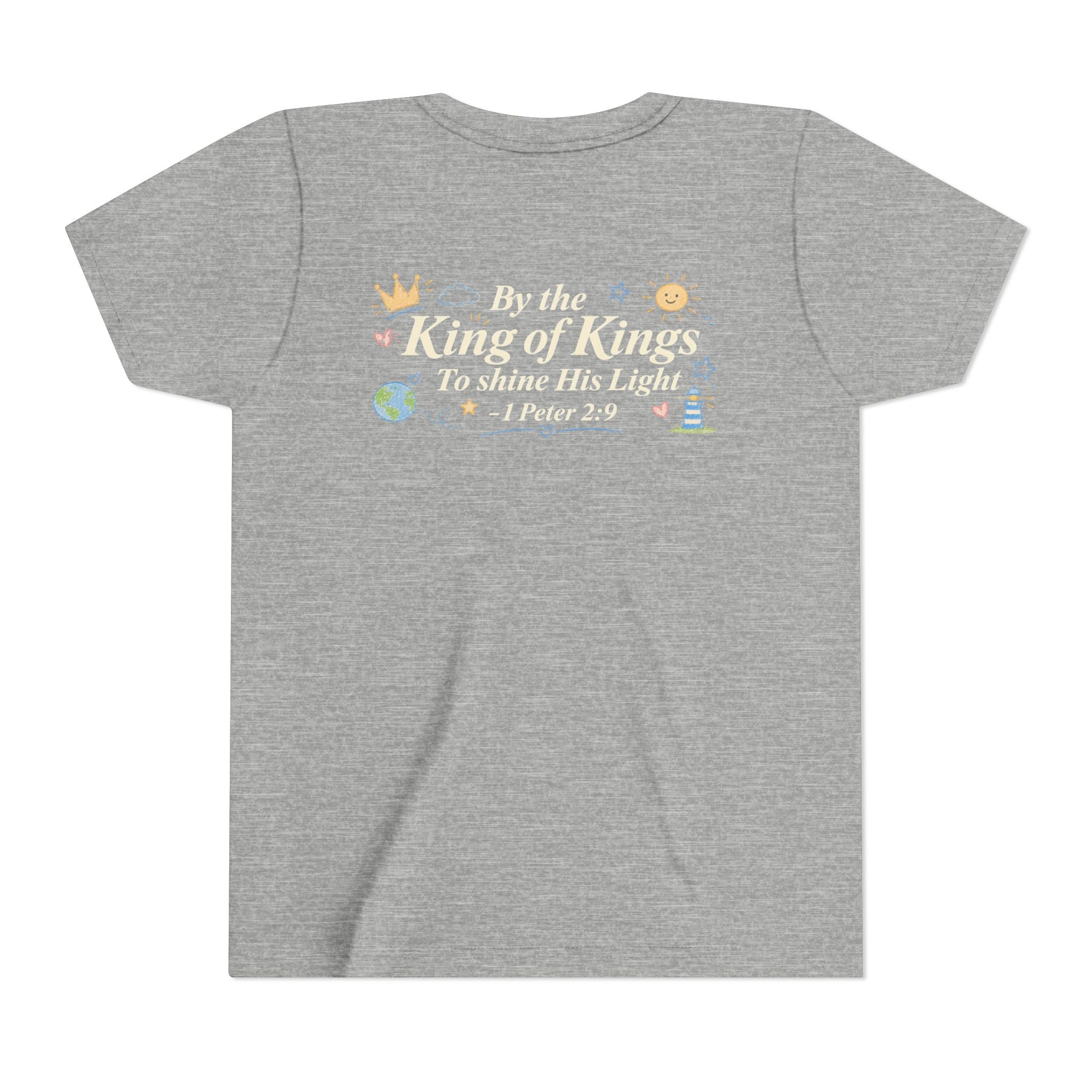 Youth Tee — “Chosen” Christian Kids Shirt (1 Peter 2:9 Back Design)