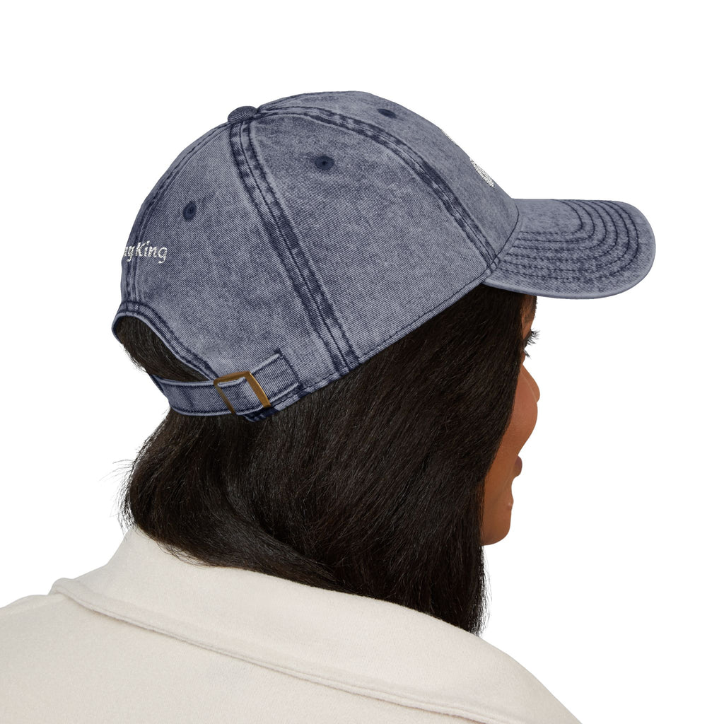 Vintage Embroidered 'Jesus' Cap – Distressed Gray Christian Baseball Hat