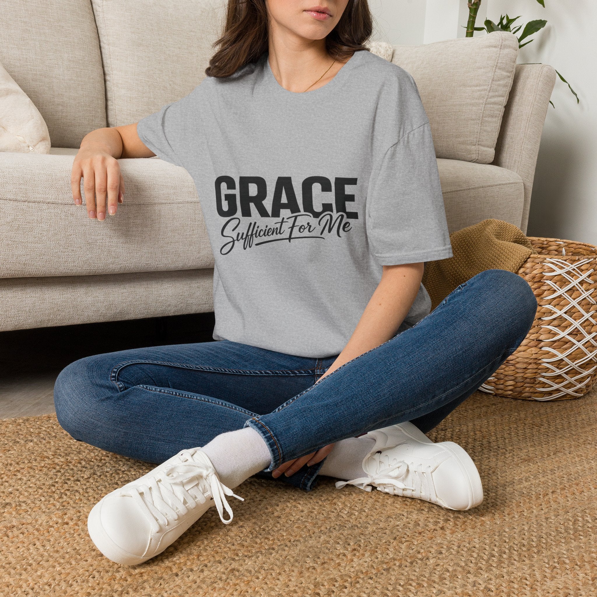 Grace Sufficient For Me T-Shirt | Christian Faith Typography Tee