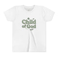Youth Tee — "Child of God" Inspirational Christian Shirt ("I Am Loved, I Am Blessed" Back)