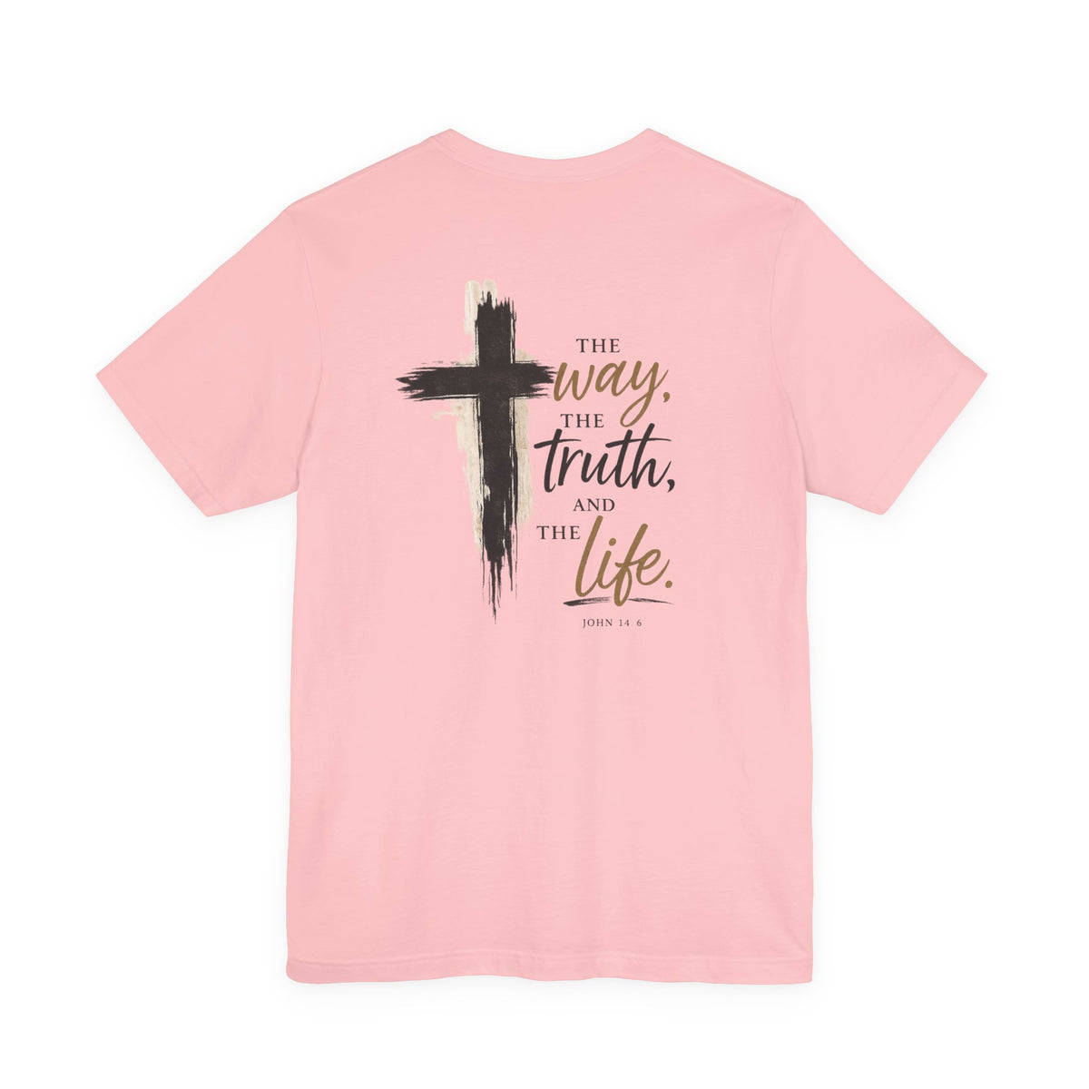 Faith-Forward Cross Tee | Hand-Painted Style Christian T-Shirt