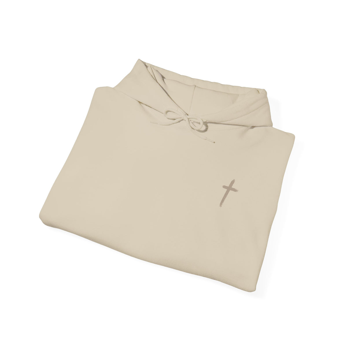 Abide in Him Hoodie — Christian Faith Cross Sweatshirt (John 15:4)
