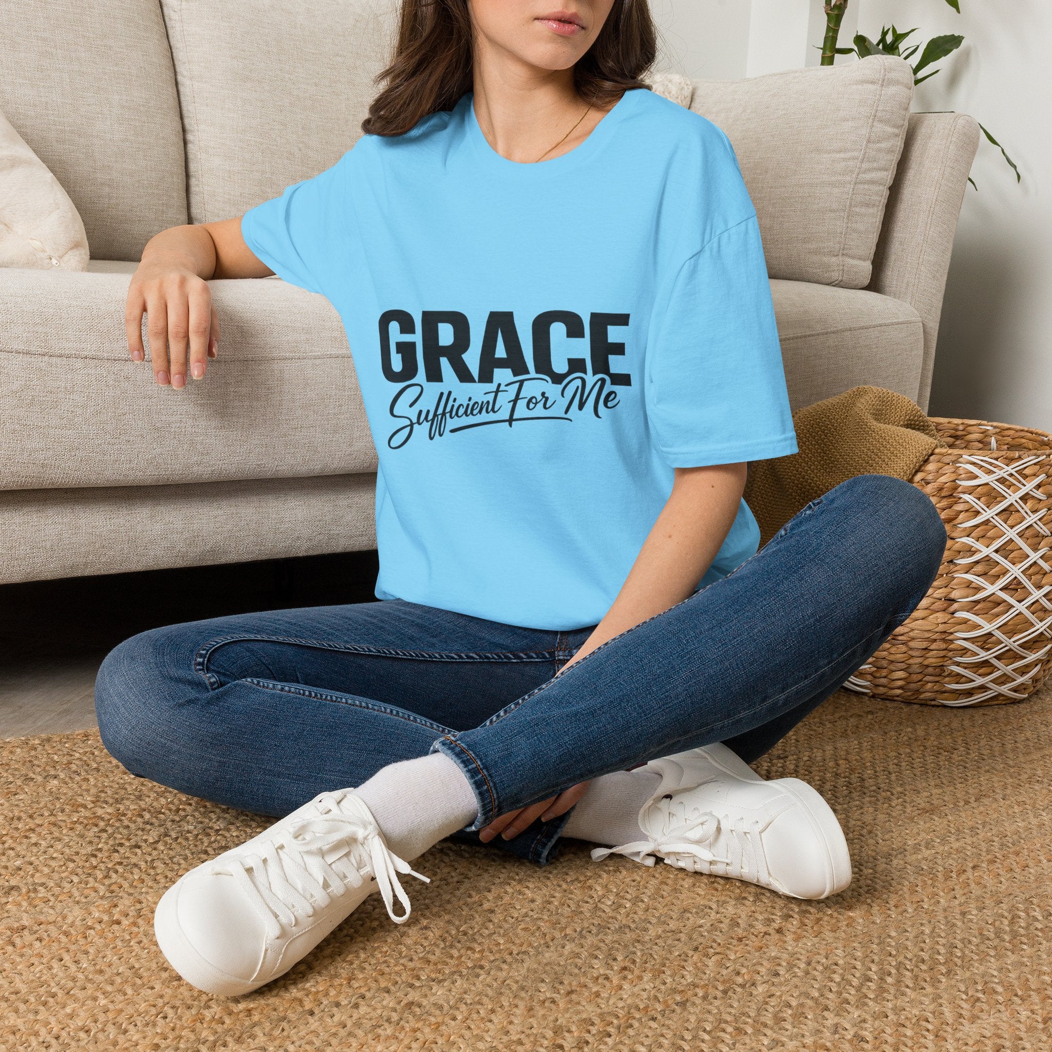 Grace Sufficient For Me T-Shirt | Christian Faith Typography Tee