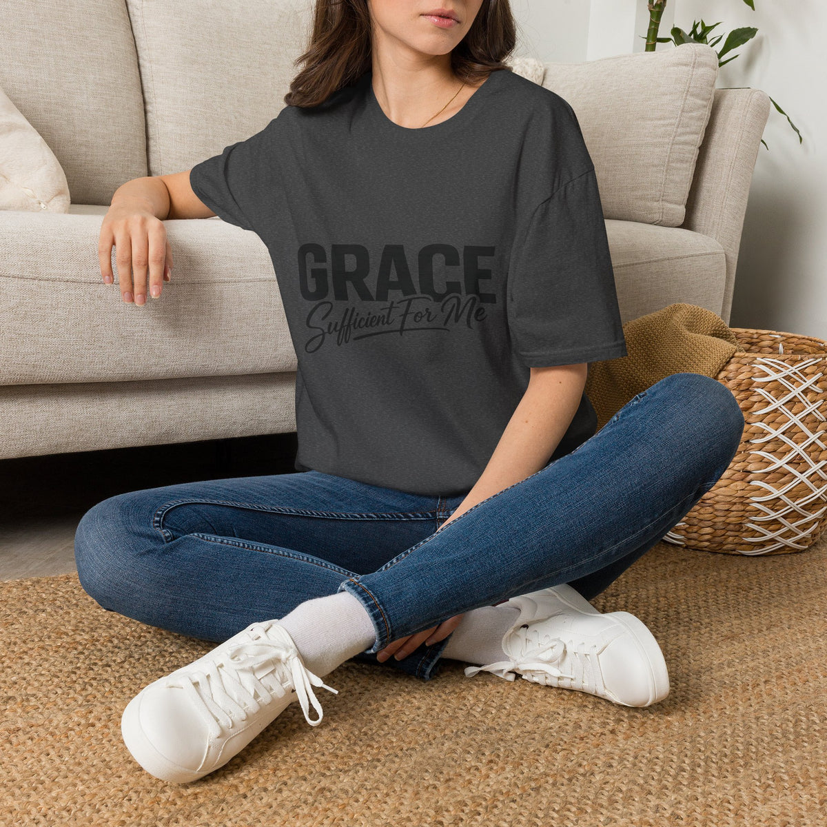 Grace Sufficient For Me T-Shirt | Christian Faith Typography Tee