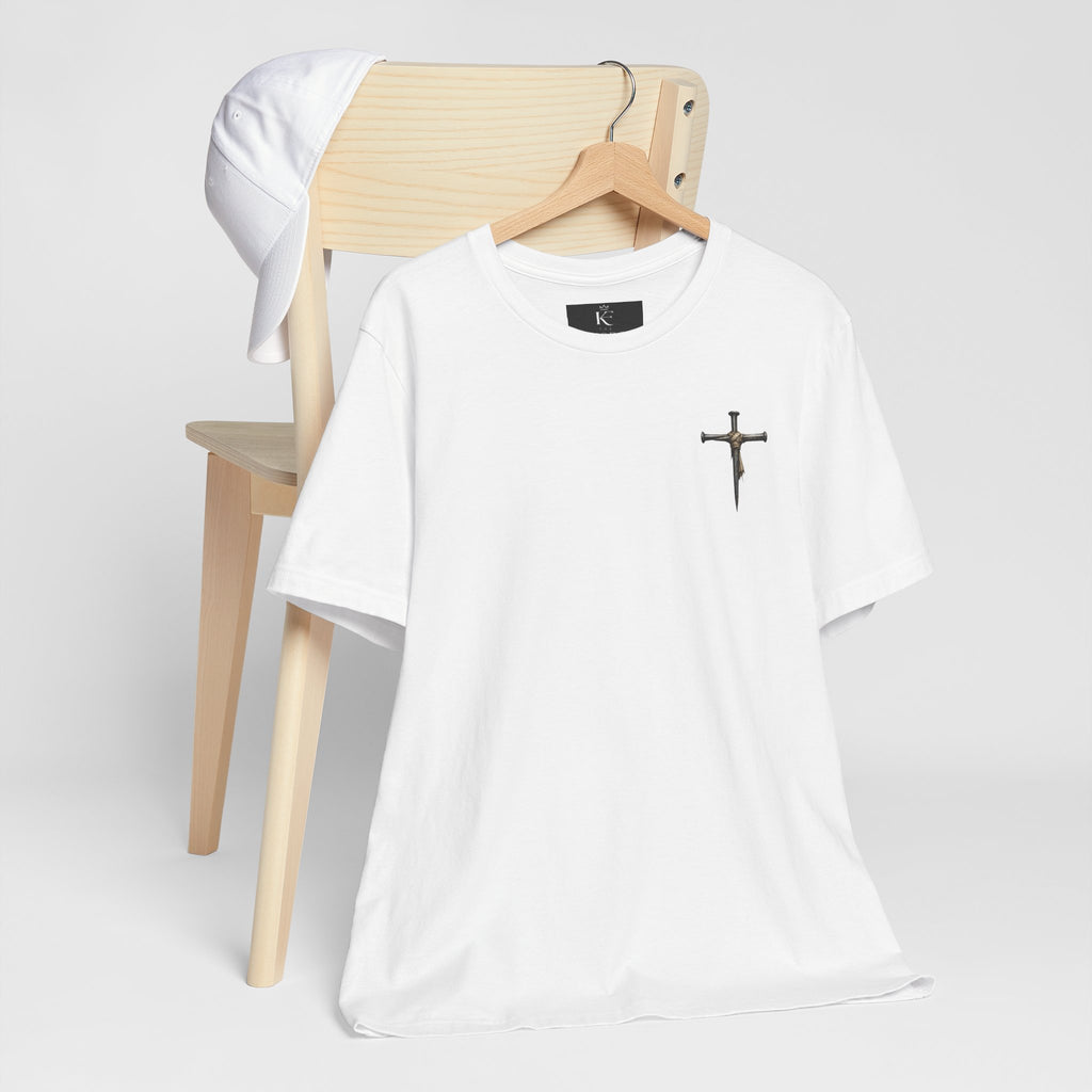 Faith-Forward Cross Tee | Hand-Painted Style Christian T-Shirt