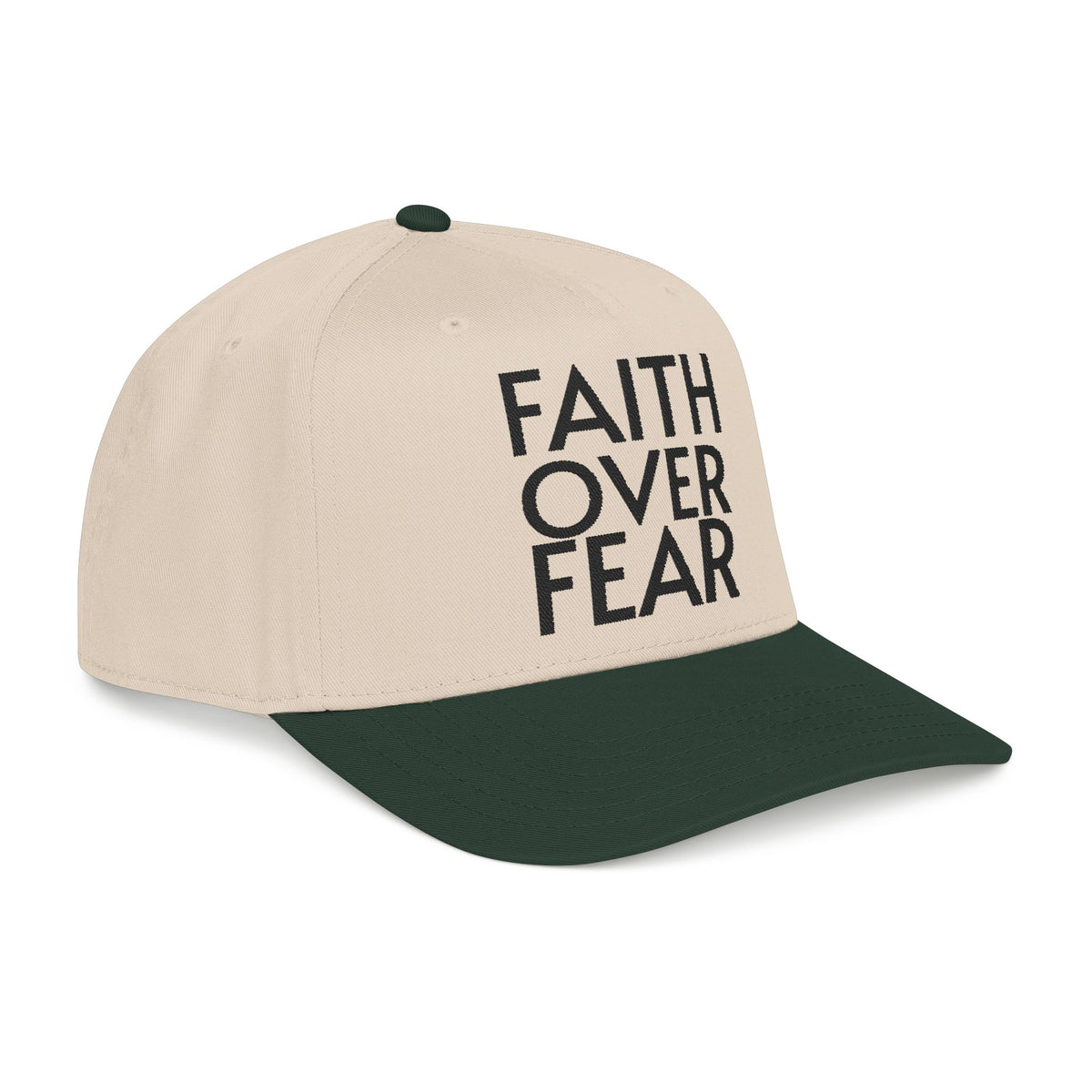 FAITH OVER FEAR Hat — Premium Baseball Cap