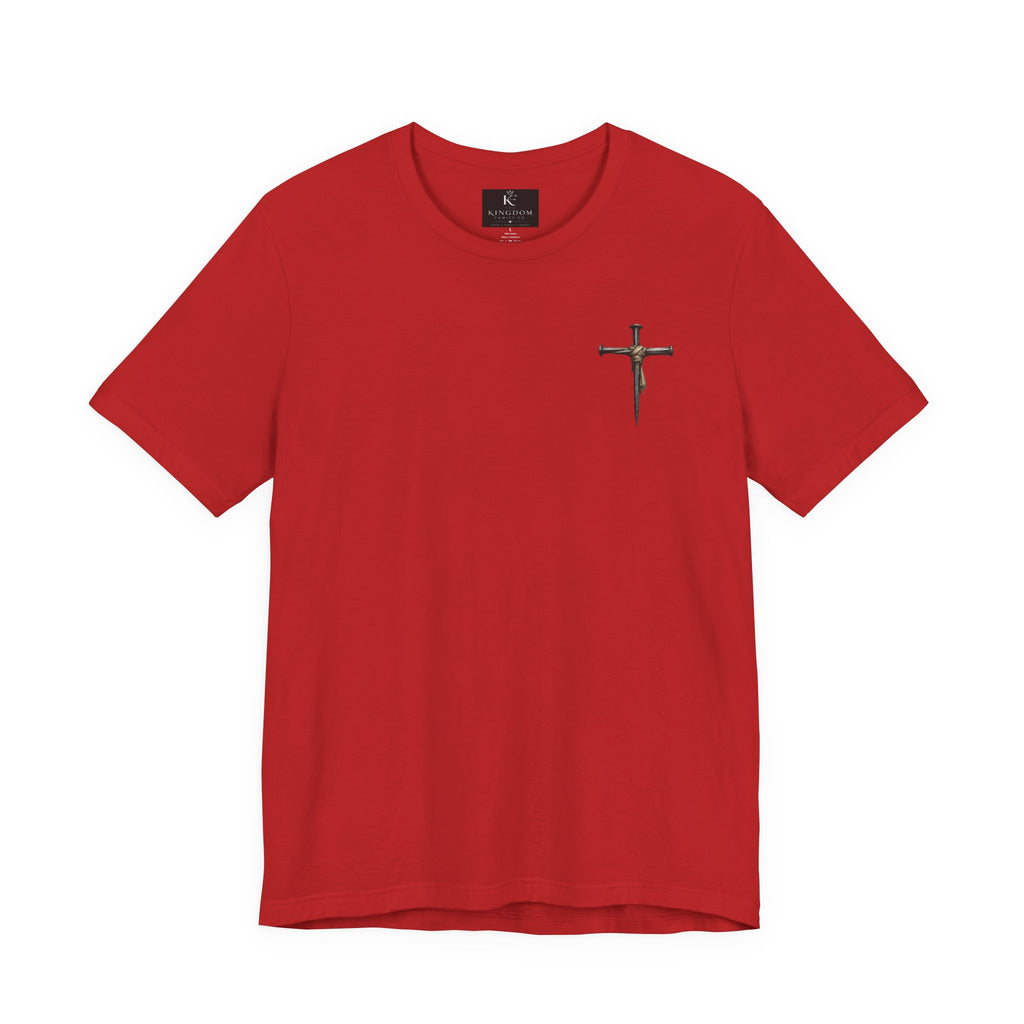 Faith-Forward Cross Tee | Hand-Painted Style Christian T-Shirt