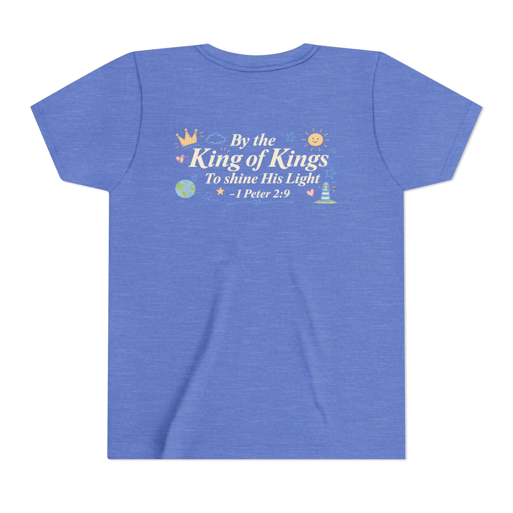 Youth Tee — “Chosen” Christian Kids Shirt (1 Peter 2:9 Back Design)