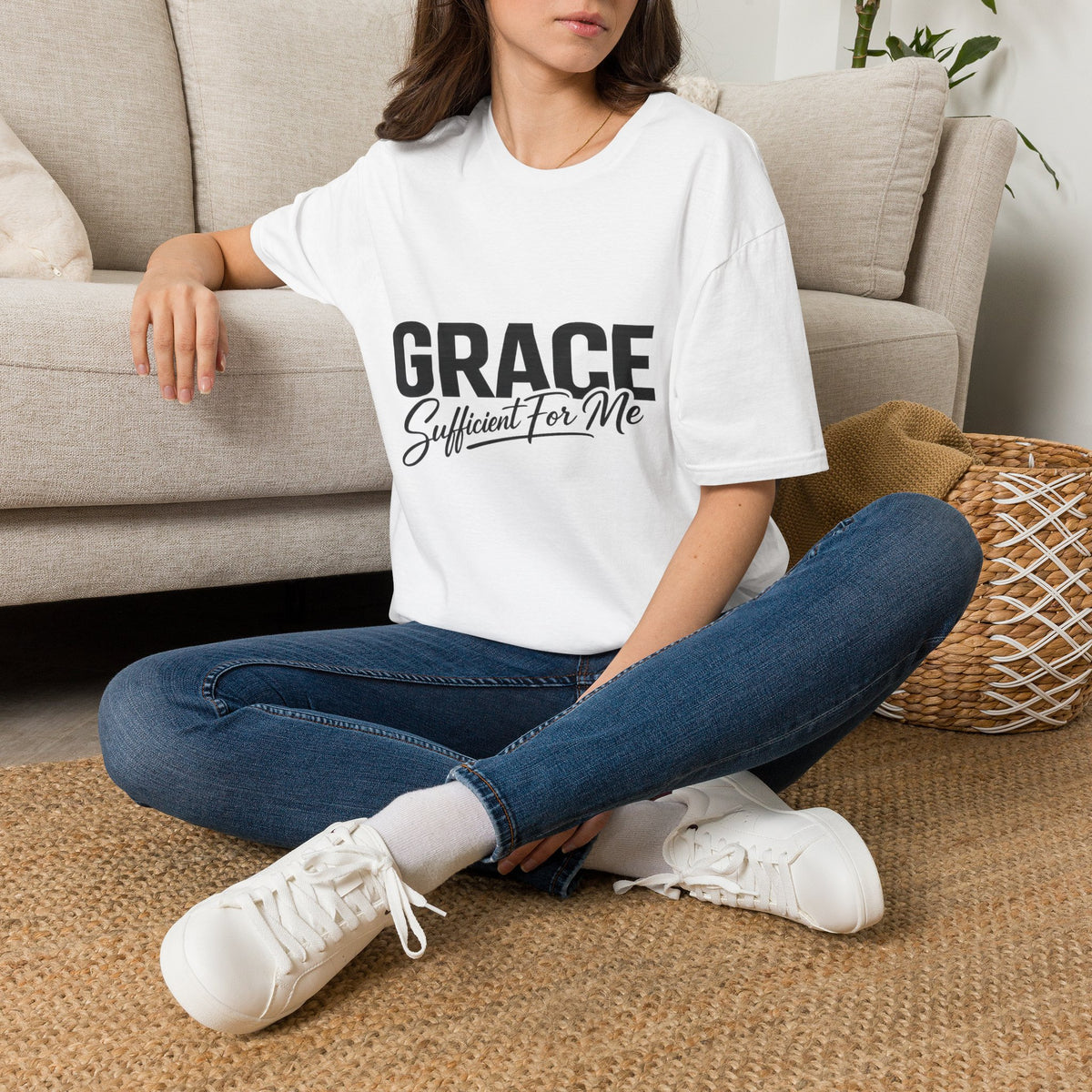 Grace Sufficient For Me T-Shirt | Christian Faith Typography Tee