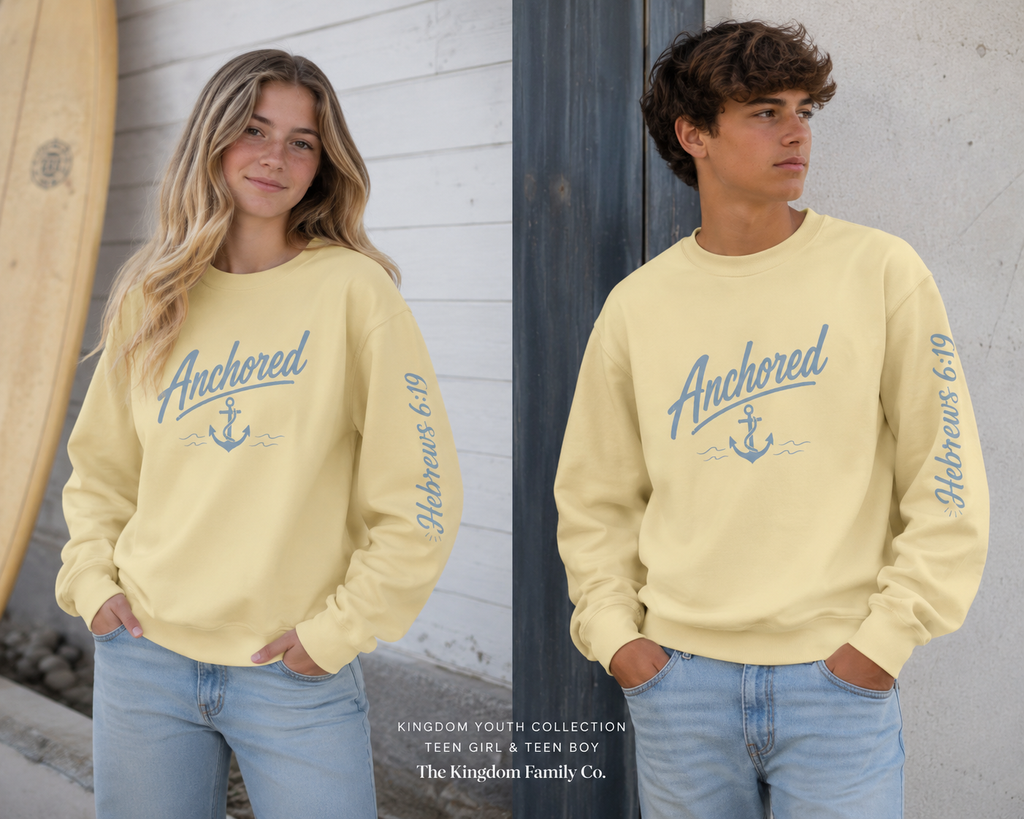 Anchored anchor sweatshirt | Hebrews 6:19 scripture crewneck