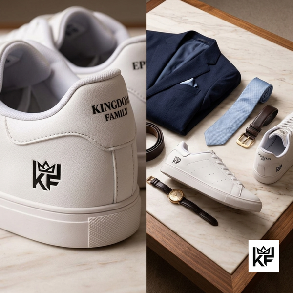Kingdom Family Leather Sneakers | Low-Top Leather Sneakers