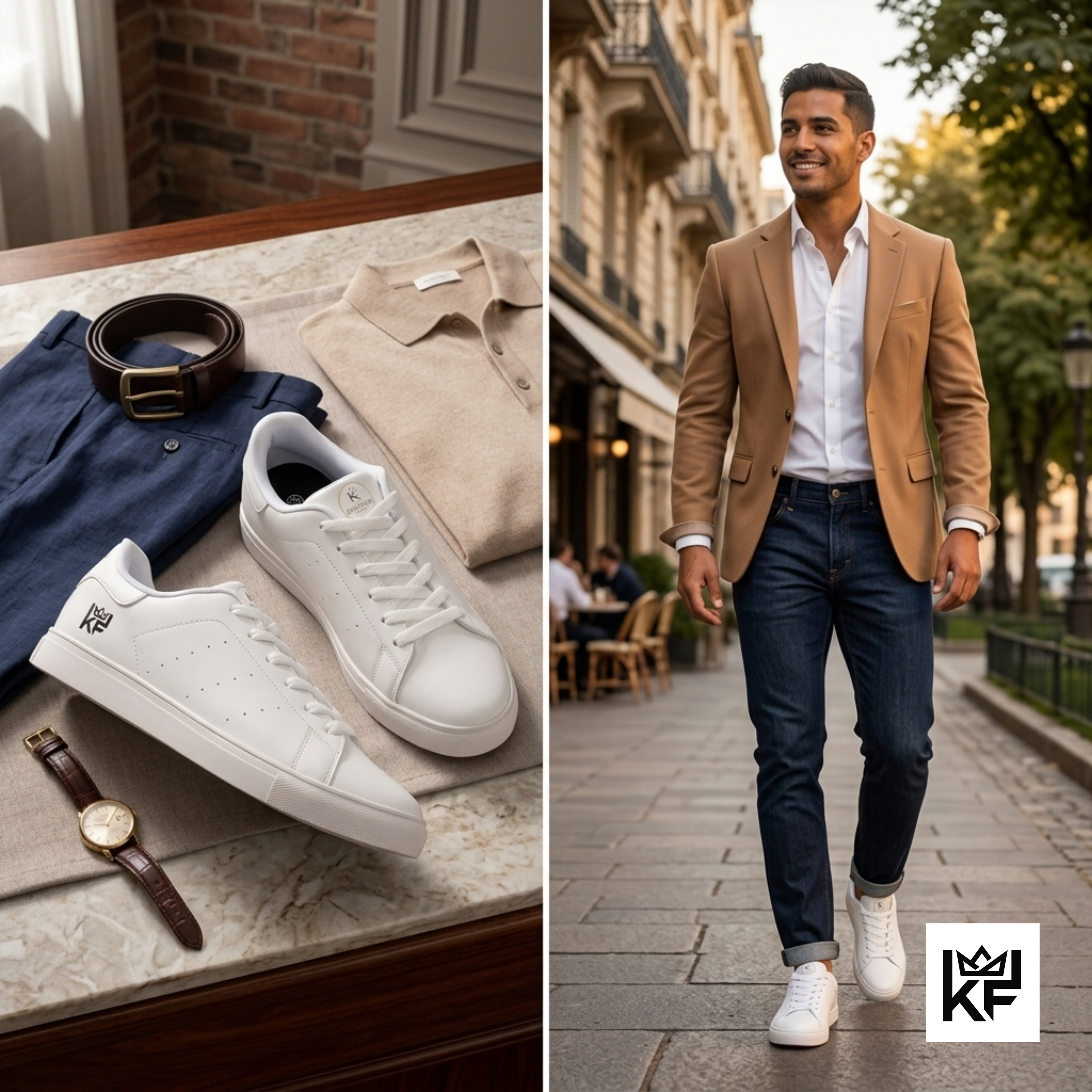 Kingdom Family Leather Sneakers | Low-Top Leather Sneakers
