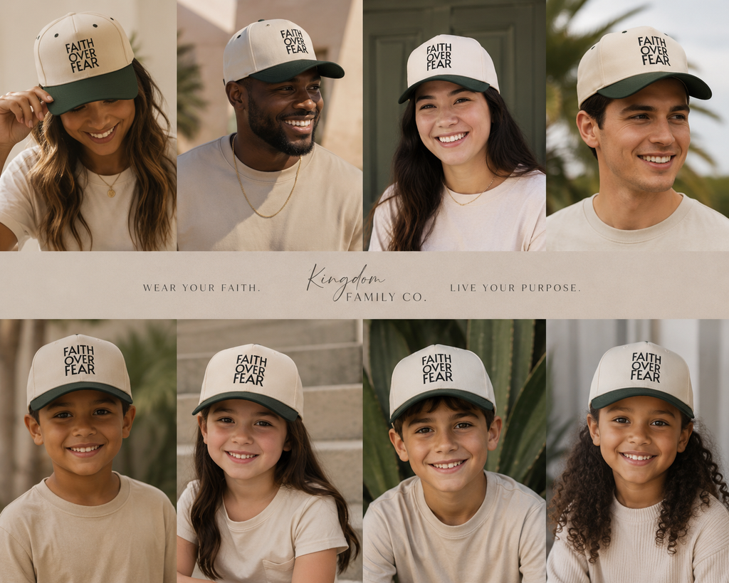 FAITH OVER FEAR Hat — Premium Baseball Cap