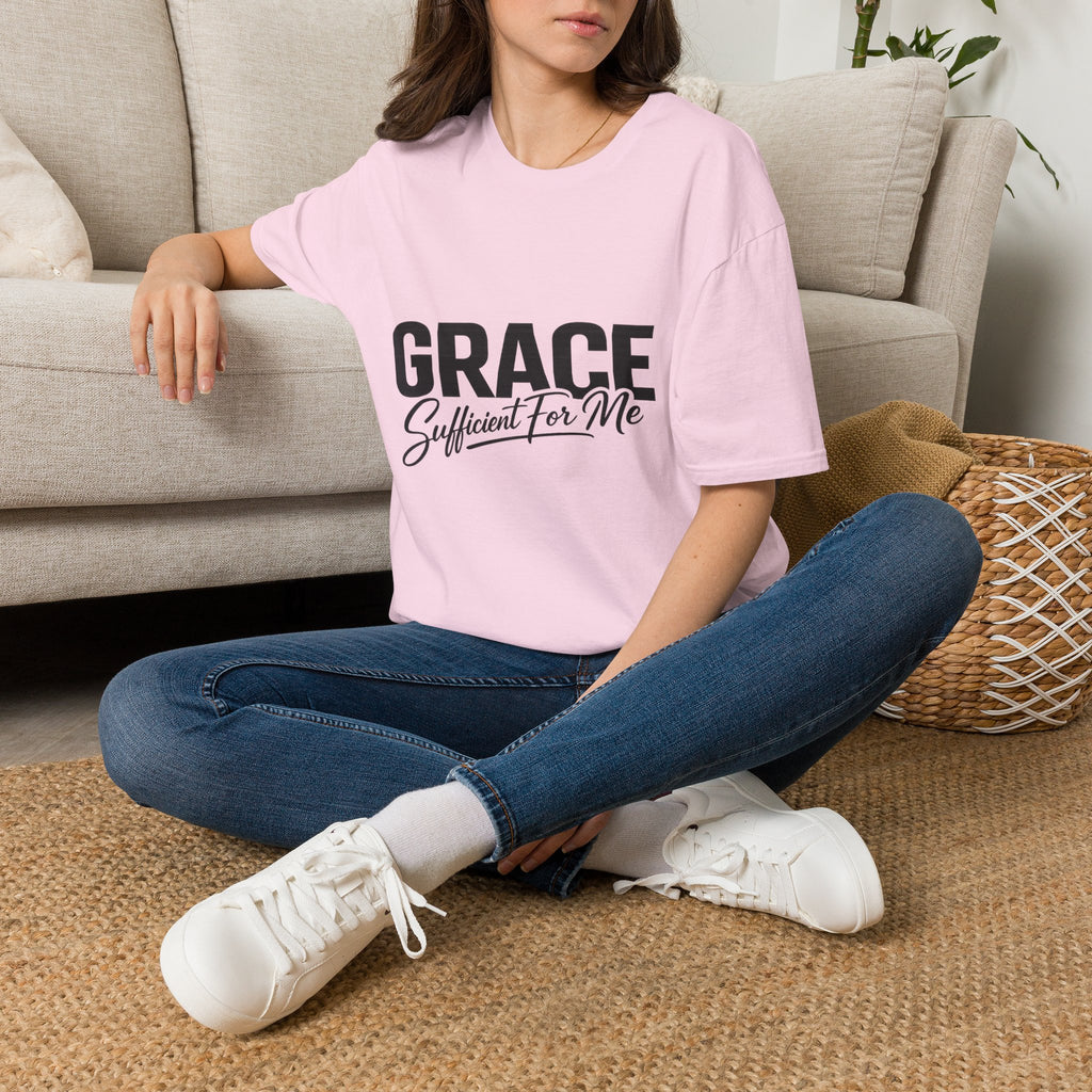 Grace Sufficient For Me T-Shirt | Christian Faith Typography Tee