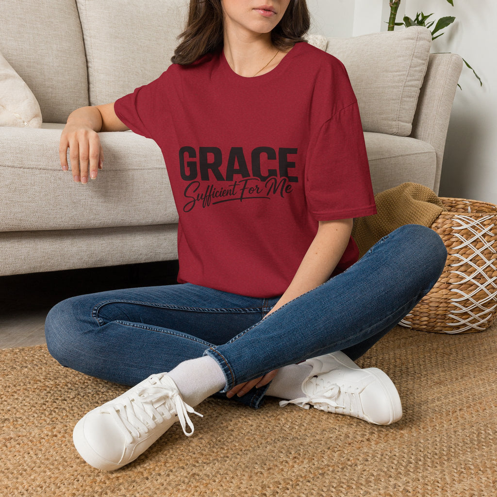 Grace Sufficient For Me T-Shirt | Christian Faith Typography Tee