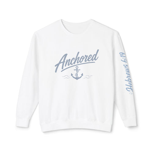 Anchored anchor sweatshirt | Hebrews 6:19 scripture crewneck
