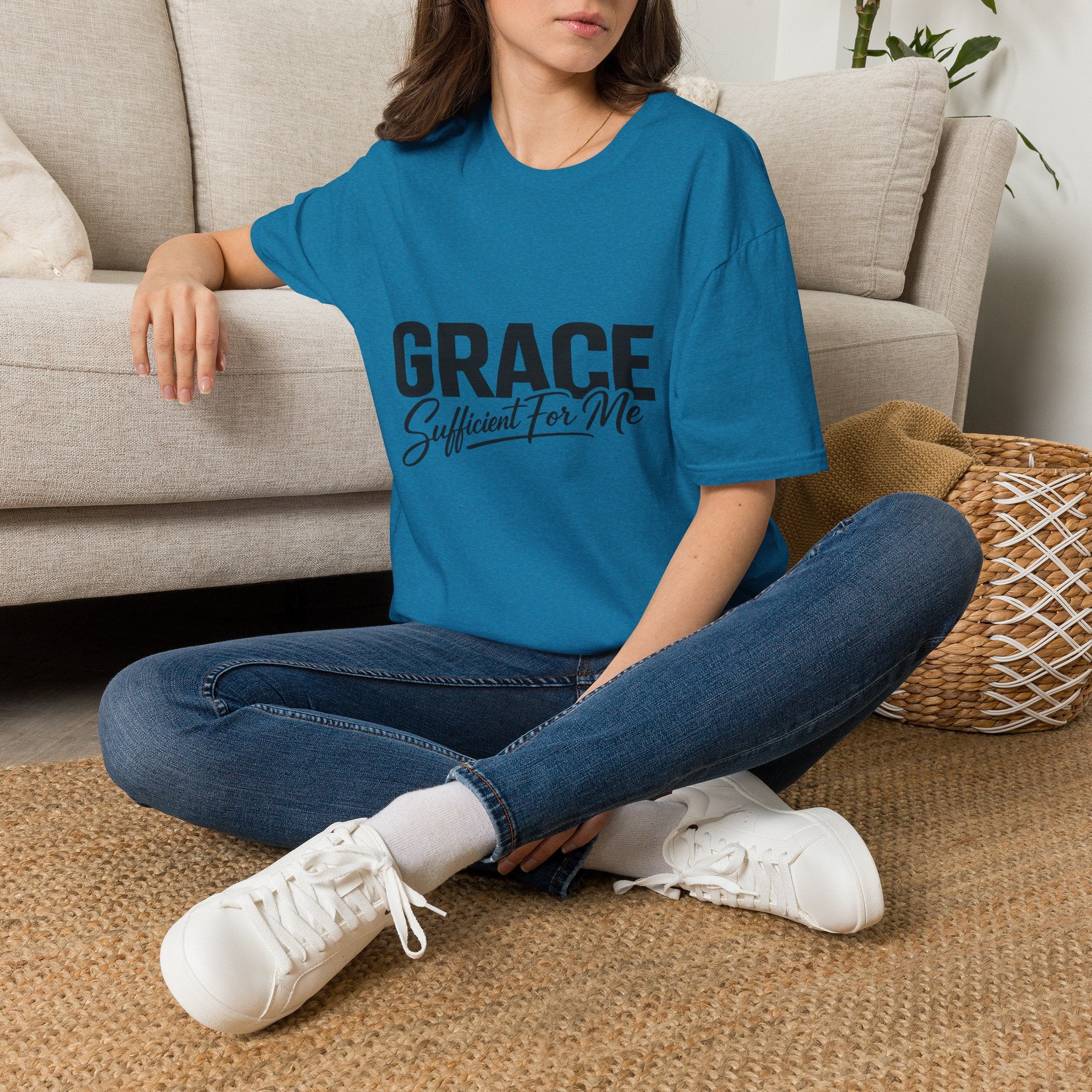 Grace Sufficient For Me T-Shirt | Christian Faith Typography Tee