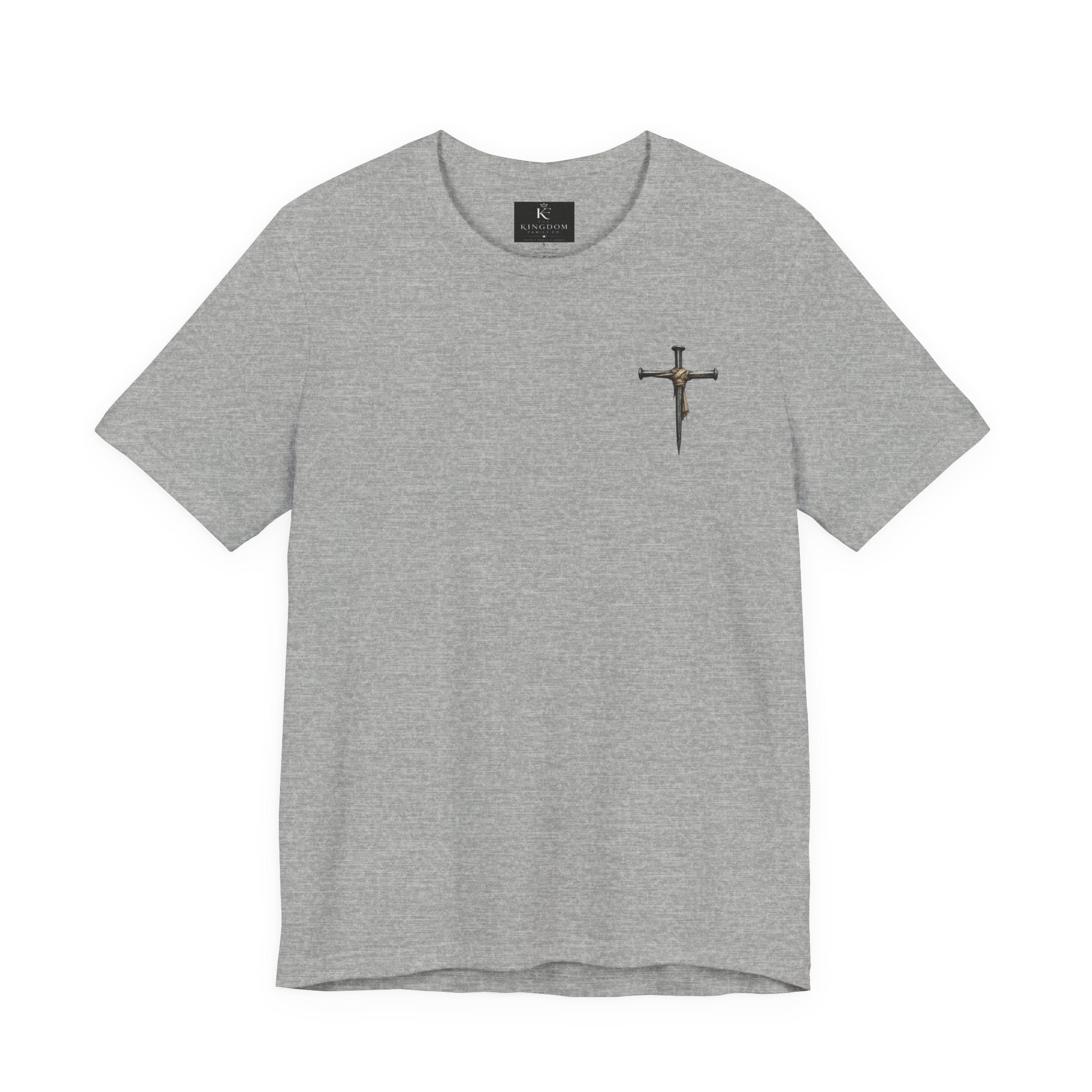 Faith-Forward Cross Tee | Hand-Painted Style Christian T-Shirt