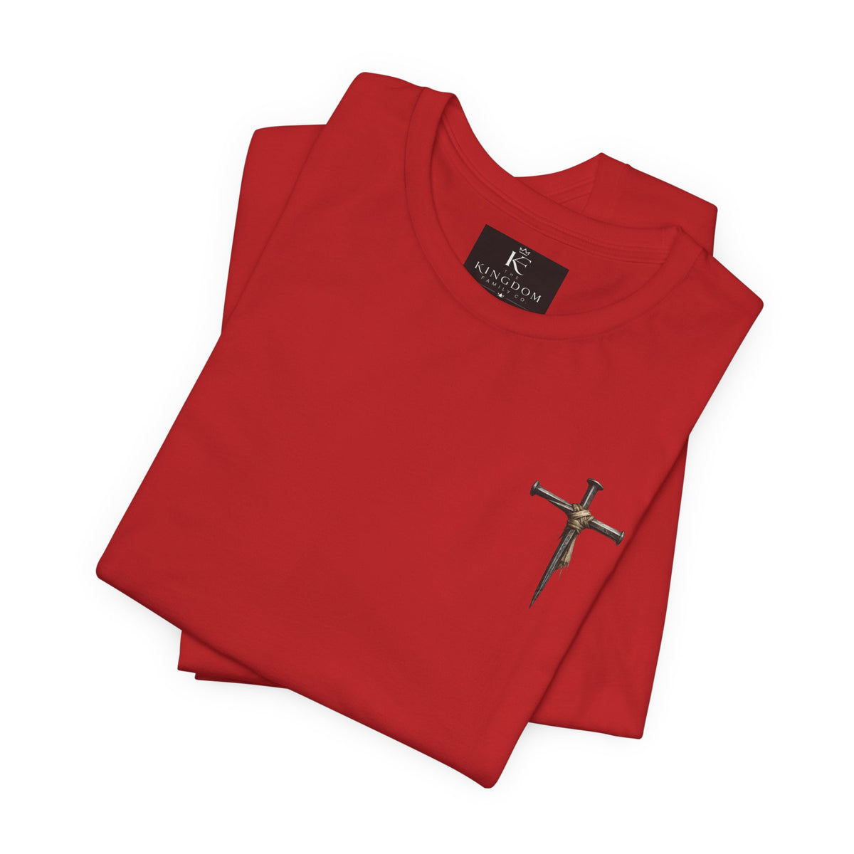 Faith-Forward Cross Tee | Hand-Painted Style Christian T-Shirt