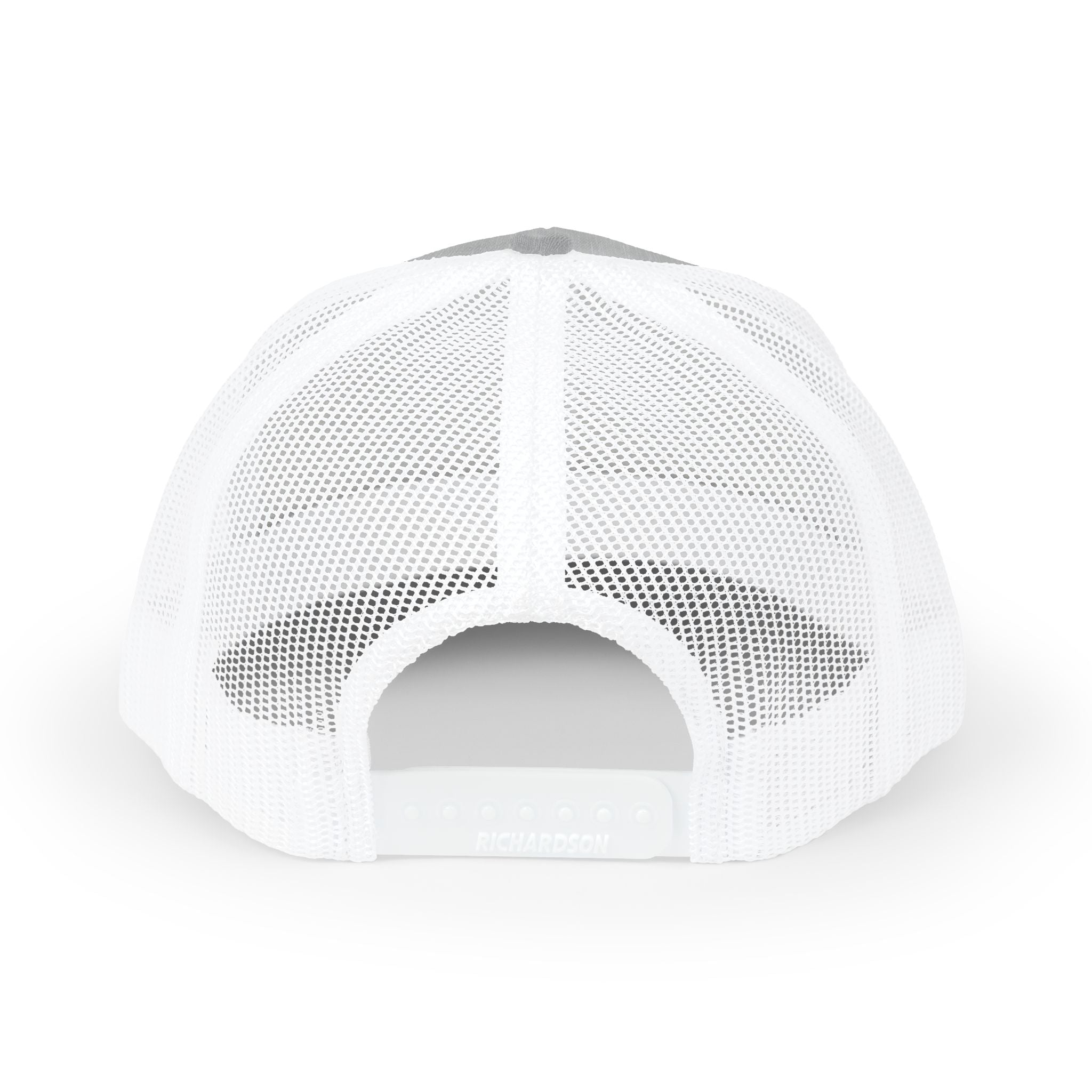Faith Over Fear emblem Snapback Cap | Trucker Hat with Cross & Mountains
