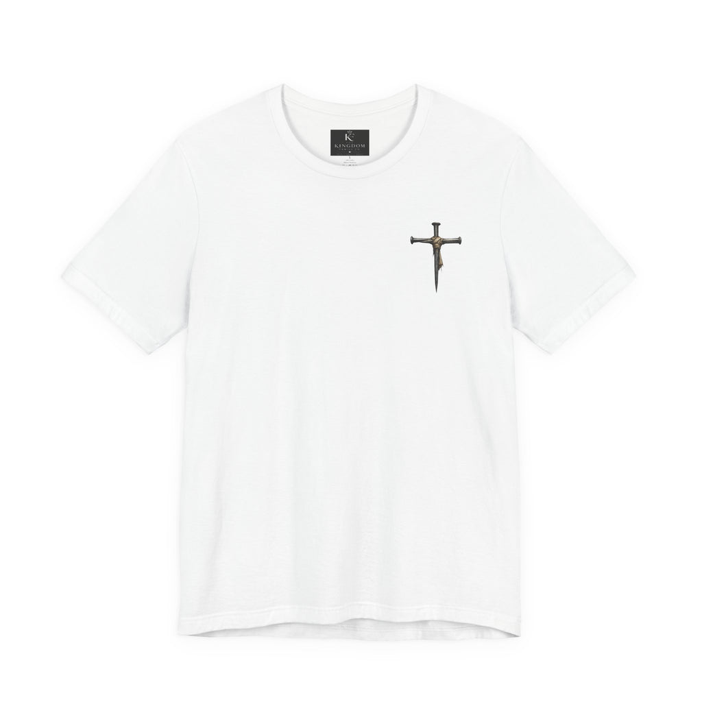 Faith-Forward Cross Tee | Hand-Painted Style Christian T-Shirt
