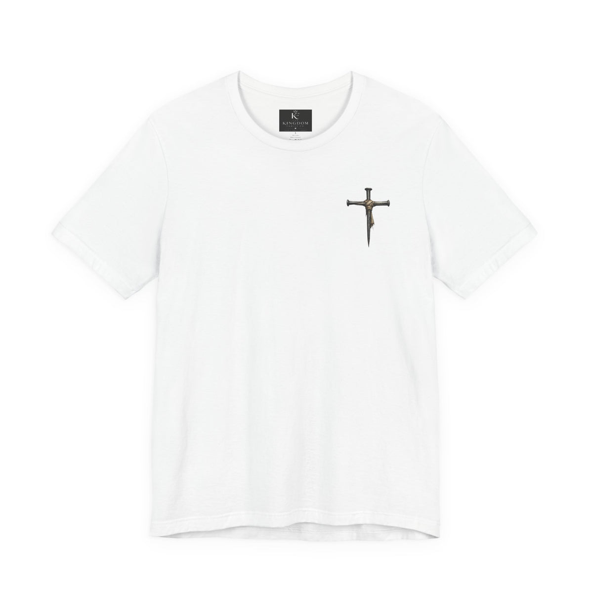 Faith-Forward Cross Tee | Hand-Painted Style Christian T-Shirt