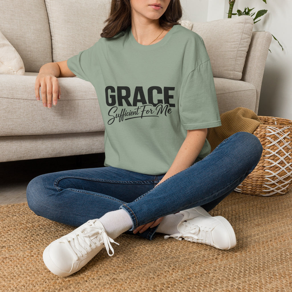 Grace Sufficient For Me T-Shirt | Christian Faith Typography Tee